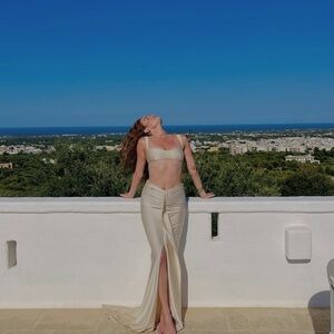 Shani Shemer Marcelle Maxi Swim Skirt and Aster Bikini Top